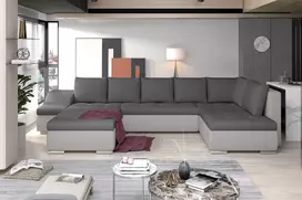 Kampinė sofa Giovanni su patalynės dėže, audinys Soro 93, Soro 83