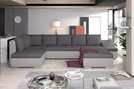 Kampinė sofa Giovanni su patalynės dėže, audinys Soro 93, Soro 83