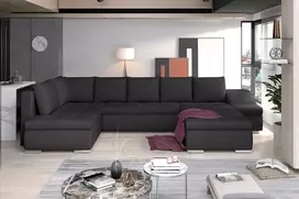 Kampinė sofa Giovanni su patalynės dėže, audinys Inari 96
