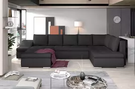 Kampinė sofa Giovanni su patalynės dėže, audinys Inari 96