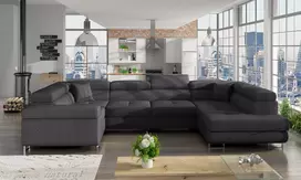 Kampinė sofa Letto su patalynės dėže, audinys Inari 96