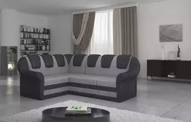 Kampinė sofa Lord_II su patalynės dėže, audinys Dora 90, Dora 96