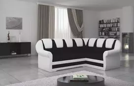 Kampinė sofa Lord_II su patalynės dėže, audinys Sawana 14, Soft 17