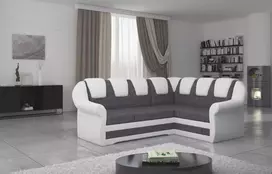 Kampinė sofa Lord_II su patalynės dėže, audinys Sawana 05, Soft 17