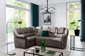 Kampinė sofa Lord_II su patalynės dėže, audinys Dora 22