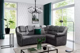 Kampinė sofa Lord_II su patalynės dėže, audinys Dora 90