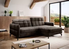 Kampinė sofa Lorelle su patalynės dėže, audinys Monolith 29