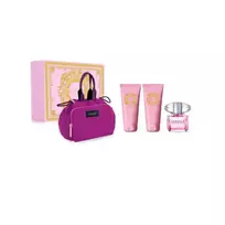 Versace Bright Crystal Eau De Toilette Spray 90 ml rinkinys 4 vnt