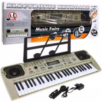 Vaikiškas sintezatorius MQ-807USB su mikrofonu ir USB funkcija