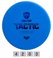 Diskgolfo diskas Putter SOFT EXO TACTIC Evolution Light Blue