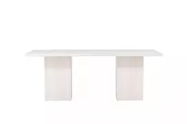 Valgomojo stalas Olga,  200x75cm  - Balkšva