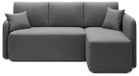 Kampinė sofa Hadson, tamsiai pilka