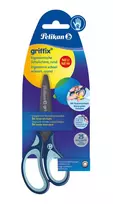 Žirklės bukais galais GRIFFIX "R" 14cm ,mėlynos