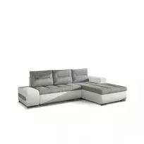 Kampinė sofa Ottavio su patalynės dėže, audinys Berlin 01, Soft 17