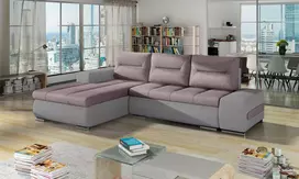 Kampinė sofa Ottavio su patalynės dėže, audinys Soro 61, Soro 83
