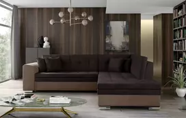 Kampinė sofa Pieretta, audinys Monolith 29, Monolith 09