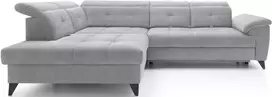 Kampinė sofa Inferne, šviesiai pilka
