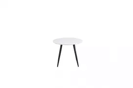 „Plaza“ apvalus Valgomojo stalas ø60 XXS – baltas / juodas