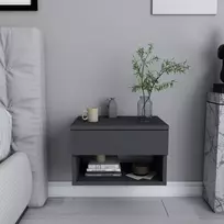 Naktinis staliukas, Hanah Home, antracitas, 44,6 x 31,9 x 29, cm