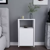 Naktinis staliukas, Hanah Home, baltas, 36 x 61,4 x 25,3 cm