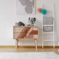 Naktinis staliukas, Hanah Home, Daugiaspalvis, 60 x 61 x 40, cm