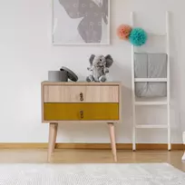 Naktinis staliukas, Hanah Home, Daugiaspalvis, 60 x 61 x 40, cm