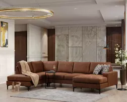 Kampinė sofa Hanah Home Porto kampelis, kupranugaris, 90 x 90 x 314
