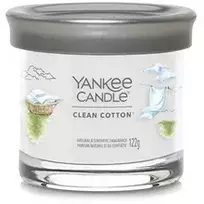 Yankee Candle Clean Cotton Signanture Tumbler Candle ( gryna medvilnė ) - Kvapnioji žvakė, 567,0 g