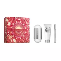 Rinkinys moterims Carolina Herrera 212 EDT 100 ml + kūno losjonas 100 ml + mini purškiklis 10 ml