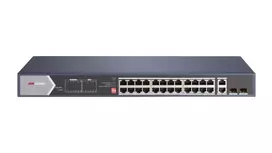 Hikvision DS-3E0528HP-E tinklo komutatorius Ne-valdomas Gigabit Ethernet (10/100/1000) Maitinimas per Eternetą (PoE) Mėlyna