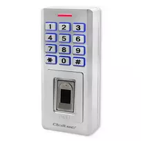Qoltec 52447 Kodinė spyna OBERON su pirštų atspaudų skaitytuvu | RFID | Kodas | Kortelė | raktų pakabukas | Durų skambutis | IP68 | EM