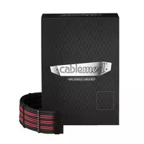 CableMod C-Series PRO ModMesh kabelių rinkinys, skirtas Corsair AXi/HXi/RM (geltona etiketė) – juoda/kraujo raudona