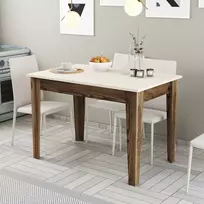 Valgomojo stalas Hanah Home 110 x 75 x 72 cm, rudos spalvos