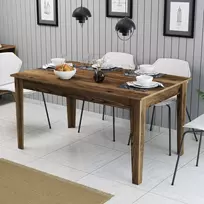 Valgomojo stalas, Hanah Home, Riešutas, 145 x 75 x 88, cm