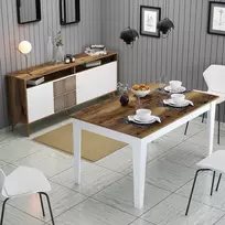 Svetainės baldų komplektas, Hanah Home, Riešutas Balta, 180 x 78,6 x 35, cm