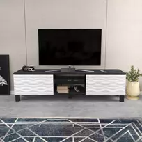 TV stovas, Hanah Home, juodas Balta, 150 x 40,3 x 35, cm