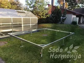 Šiltnamio SH pamatas 4x4m