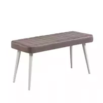 Suoliukas, Hanah Home, baltas Pilka, 100 x 48 x 39, cm