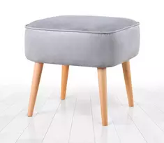 Pufas Hanah Home Moouv, šviesiai pilka, 45 x 43 x 45