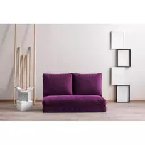 Dvivietė sofa-lova Hanah Home Taida, violetinė, 68 x 120 x 26