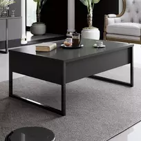 Kavos staliukas, Hanah Home, antracitas Juoda, 90 x 40 x 60, cm