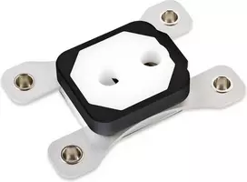 Aqua Computer Cuplex kryos NEXT RGBpx AM4/AM5 - Acetal + 925 Silver, juoda
