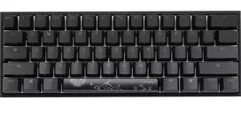 Ducky Mecha mini žaidimų klaviatūra, MX-raudona, RGB-LED - juoda