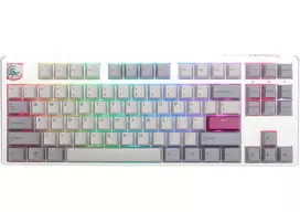 Ducky One 3 Mist Grey TKL žaidimų klaviatūra, RGB LED – MX-Ergo-Clear