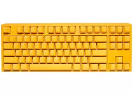 Ducky One 3 Yellow TKL žaidimų klaviatūra, RGB LED – MX-Speed-Silver (JAV)