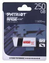 „Patriot Rage Prime“ 600MB/S 256GB USB 3.2 8K IOPS