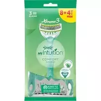 Wilkinson Sword My Intuition Comfort Sensitive – vienkartinis skustuvas moterims, 8 + 4 vnt.