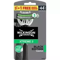 Wilkinson Sword Xtreme 3 Black Edition Comfort (4 vnt.) – Vienkartinis skustuvas vyrams