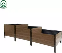 Laiptuota pakelta lysvė KLASIKA WOODLOOK, antracitinė spalva (pilka)