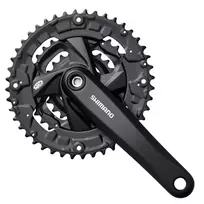 Priekinis žvaigždžių blokas Shimano M371 44/32/22T 9 pavaros 170 mm (juodas)
